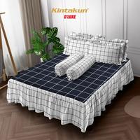 Gambar Kintakun Sprei Rumbai 160 / 180 B4 Aesthetic Minimalis DLUXE Sarung Bantal Guling Karet Benang Kain [KAMAR RUMAHKU] - Candramawa, 180 x 200 dari Kamar Rumahku Kota Bandung 1 Tokopedia