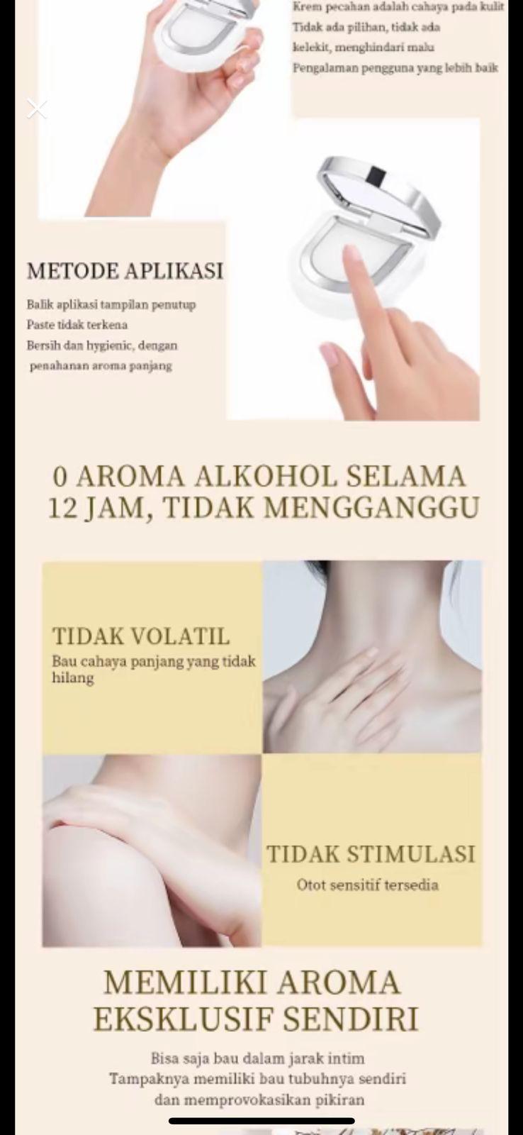 YZS Parfum Padat Wanita Kekinian  Wangi 24 Jam! BPOM Terdaftar, Alkohol-Free & Vegan, Aroma Segar Bunga & Lemon Manis Wanginya Perfume Perempuan Wanita Cewek  Dewasa Murah Lembut Pria Parfum Wanita Long Hour