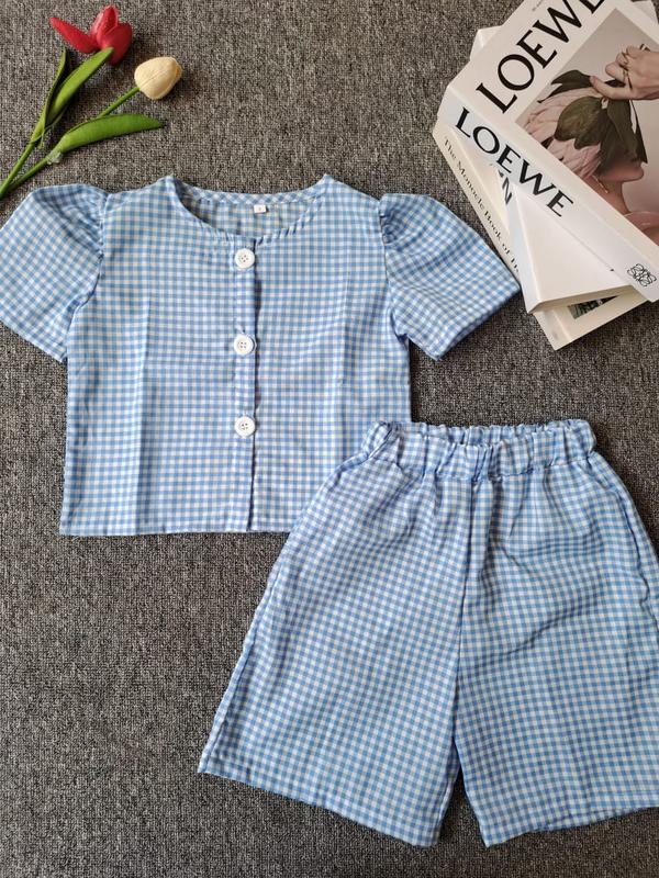 Setelan Anak Perempuan Motif Polkadot Ala Korean Fashion Polala Girl - Pink/Blue/Black (5-10T) 4