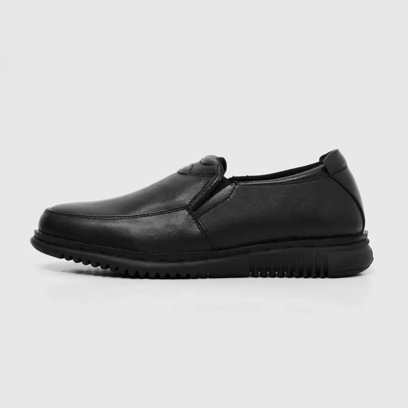 MONRO - Sepatu Pantofel Formal Pria Kulit Asli Slip on Kerja Kantor Kasual 1