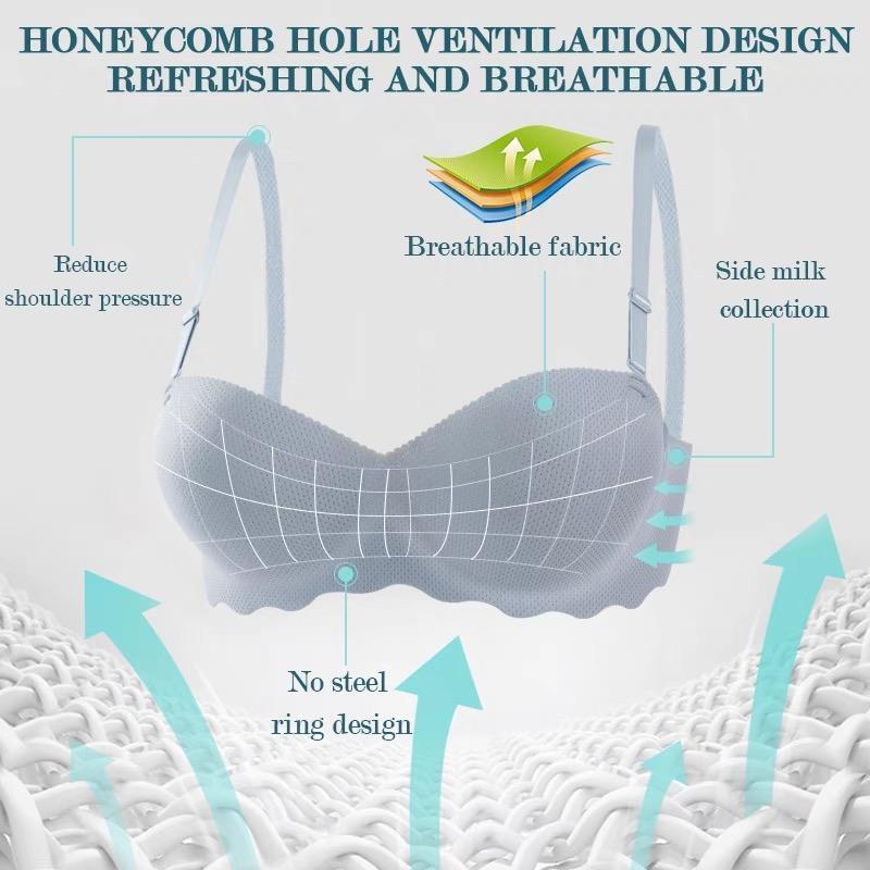 4PCS Bra Wanita Nyaman  BH/BRA WANITA NYAMAN (909) Bra Tanpa Jahitan Kawat Busa Tebal Size 34-40