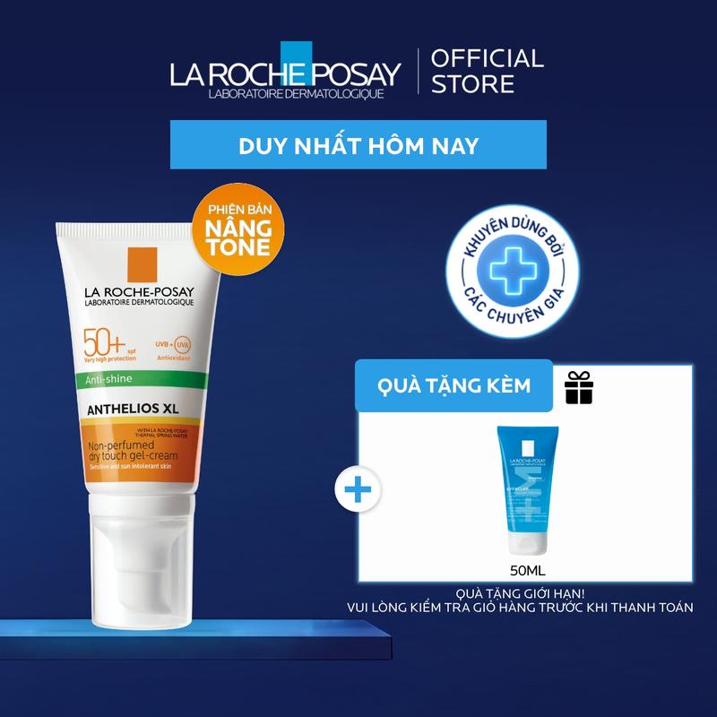 [Phiên Bản Nâng Tone] Kem chống nắng La Roche-Posay nâng tone cho da dầu giúp bảo vệ da toàn diện và kiềm dầu đến 12 giờ Anthelios XL SPF 50+, PA++++