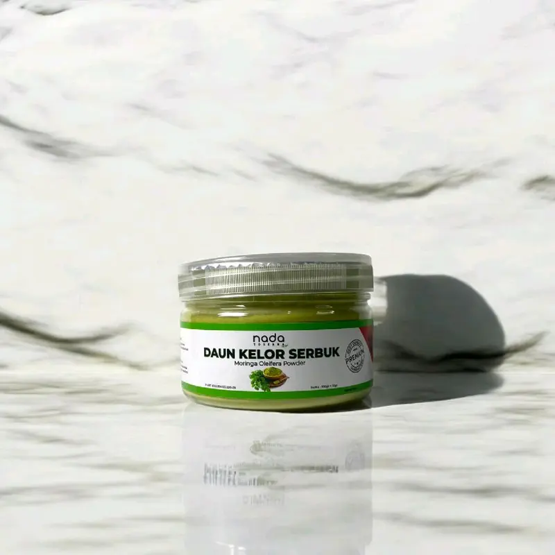 DAUN KELOR Bubuk Serbuk Premium Organik | Herbal Kolesterol & Darah Tinggi | Moringan Oleifera Organic Powder | 50gr, 100gr, 250gr, 500gr & 1Kg 2
