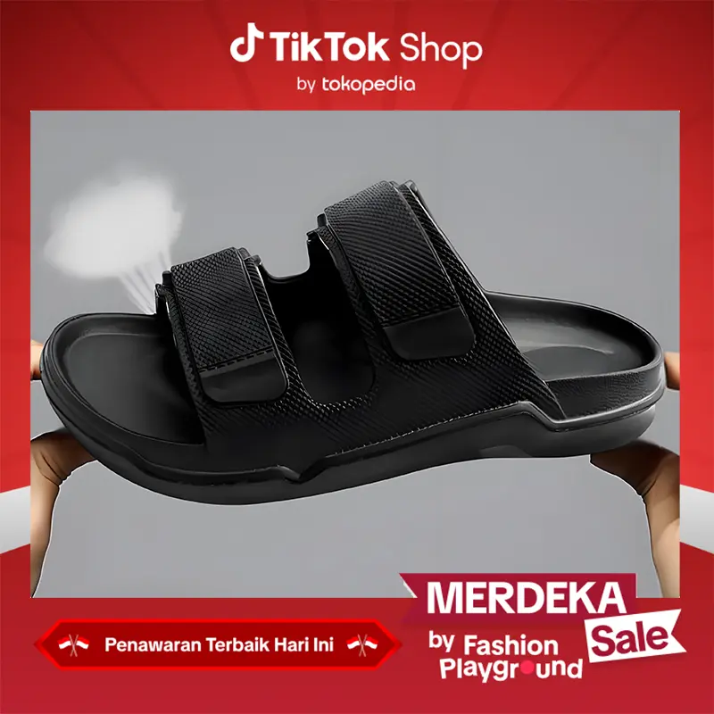 Fitflop IQushion Slide EQ4-090 Sandal Pria Original-Black Shop