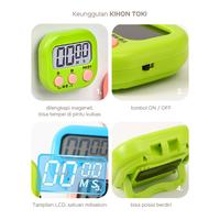 Gambar KIHON TOKI Timer Digital LCD Presisi Milisecond Magnet & Stand On/Off Kaki Penyangga – Pengatur Waktu Dapur Serbaguna - Putih dari KIHON Living Kota Bandung 3 Tokopedia