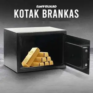 Kotak Brankas Hotel Mini Password Safe Deposit Box Medium - EB20/EB25 - Black