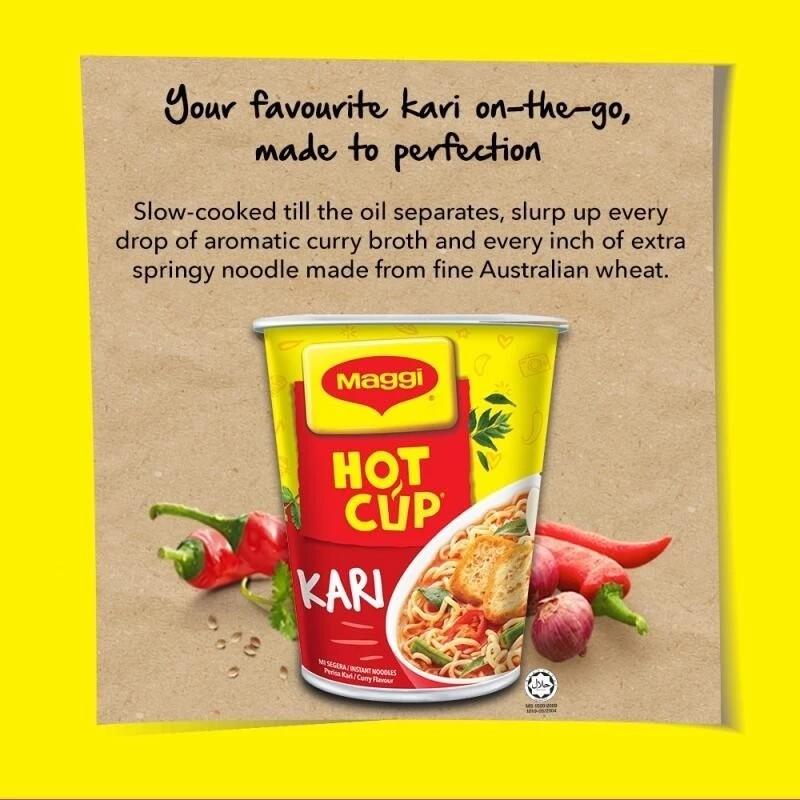 Product Introduction of MAGGI Three Flavors HOT CUP Noodles 60G(CUPS) 3