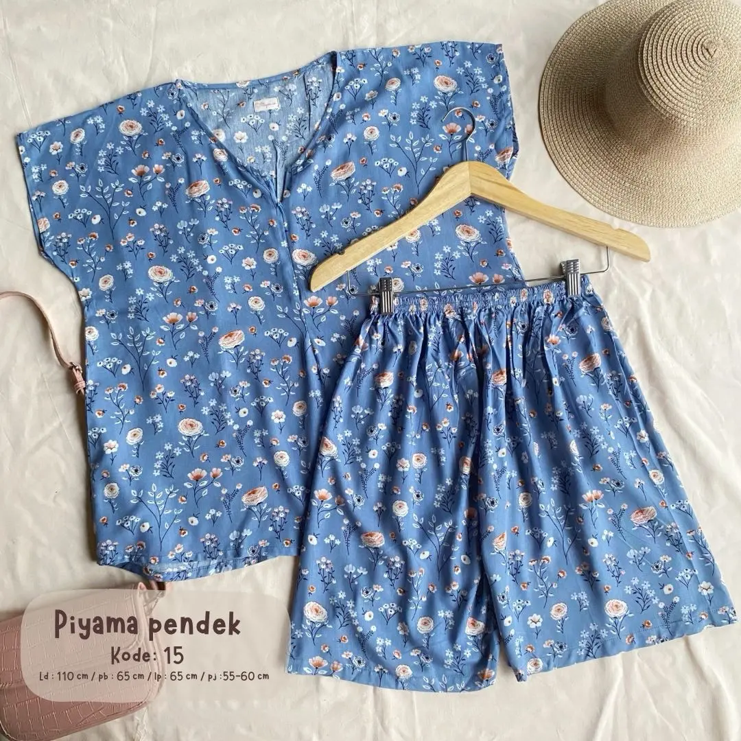 Daisy Piyama Celana Pendek Rayon Adem Piyama Rayon Premium regular xl