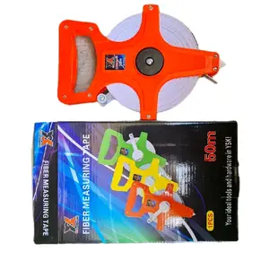 YSKI Meteran Tancap Tanah Fiber 50 Meter - Alat Ukur Jarak Lapangan Kuat Tahan Lama Mudah Digunakan & Dibawa