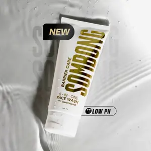 SOMBONG 5-IN-1 BARRIER CARE WASH Dengan Ceramide 100ml Low PH untuk Perawatan Wajah Optimal