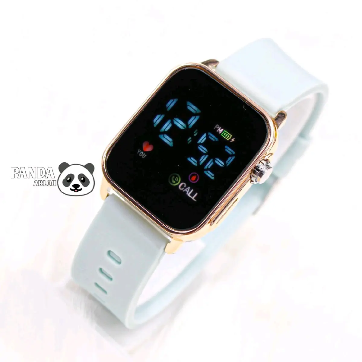 Jam Tangan Wanita Cewek Led Watch Shilte  SLT-3642 Kotak Jam Fashion Digital Strap Rubber Stainless Hadiah