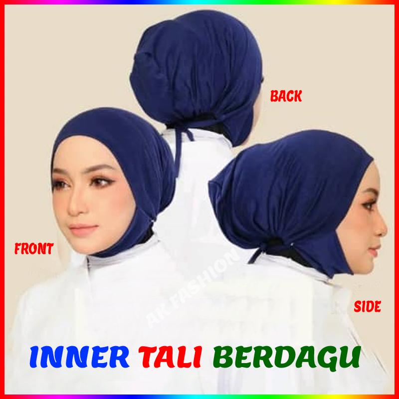 Inner Tali Berdagu | Scarf Anak Tudung Bertali Dagu Runcing Iner ...