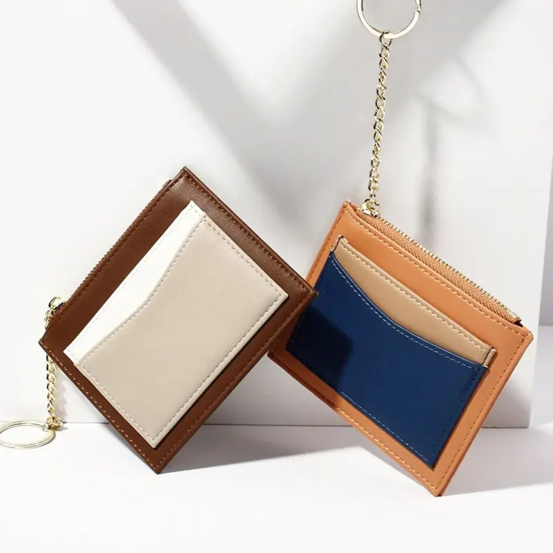 Dompet Kartu Wanita Terpopuler Desain Minimalis Multi Slot Trendy & Stylish Hitam Kulit 2