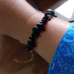 Set Kalung Gelang Wanita Bohemia Chip Batu alam indiana handmade
