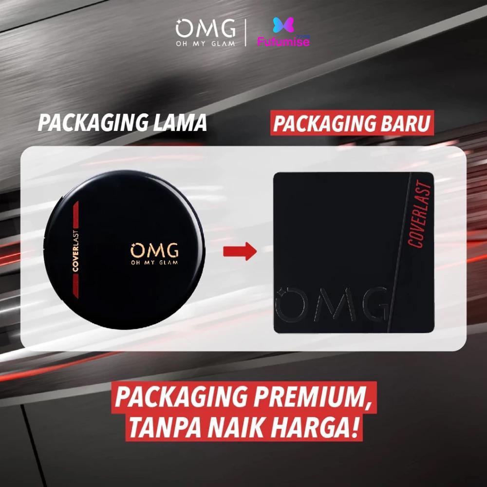 FUFUMISE | OMG Oh My Glow Cover Last Two Way Cake | 3 Shades | TWC Bedak Padat Coverlast Powder Waterproof Compact