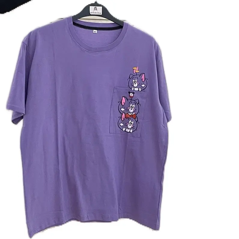 Atasan wanita bahan kaos warna ungu