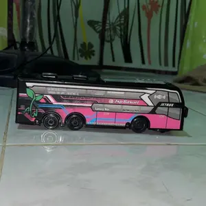 MAINAN BUS BASURI TELOLET LAMPU DAN MUSIK BUS TELOLET BUMP GO Toys