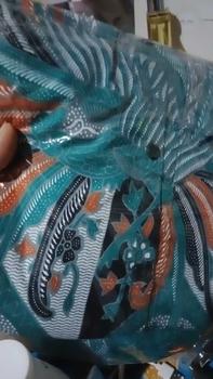 Product Review of Baju Batik Couple Lengan Pendek Terbaru Motif Kopri Biru Pasangan Dewasa - Wanita Katun Dress Sarimbit from y**2 0