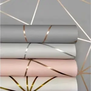 Wallpaper Dinding Sticker MOTIF SEGITIGA ABSTRAK 45 cm x 7 m