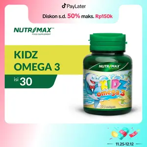 Nutrimax Kidz Omega 3 Vitamin untuk Anak Imunitas Daya Tahan Tubuh Minyak Ikan Anak Nutrisi Otak Isi 30 Naturecaps