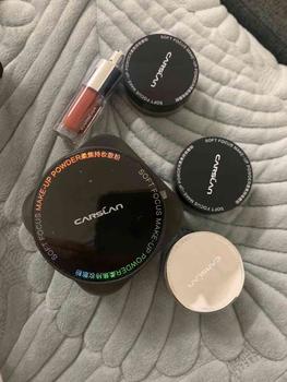 Product Review of CARSLAN Waterproof Loose Setting Powder with Puff, Matte, Oil Control, Shine Free, Talc-Free Face Powder Makeup, 24H Longwear Finishing Powder 8g from s**i 0