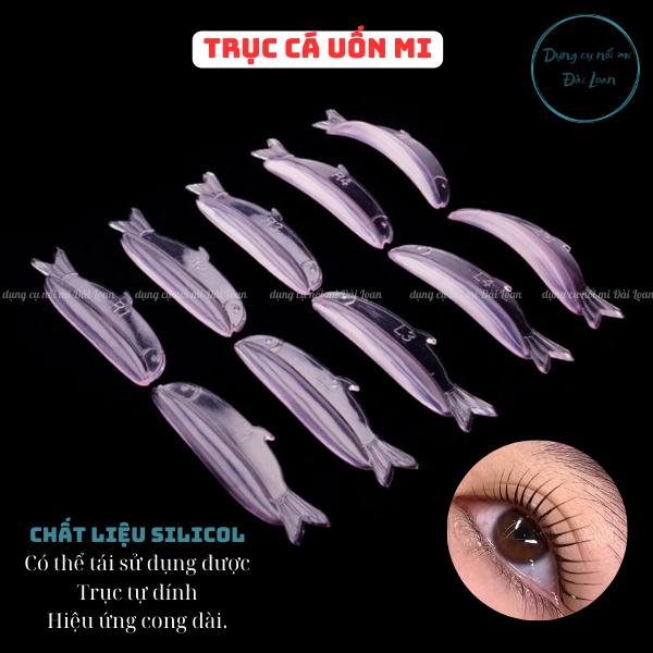  Trục Cá - Trục uốn mi hình con cá – Trục silicon tự dính cao cấp Hàn Quốc – Dụng cụ uốn mi chuyên nghiệp | Dụng cụ nối mi Đài Loan 