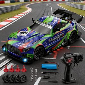 2.4G リモコンドリフトカー、充電式ライト付き、電動＆リモコンおもちゃ（男女兼用）