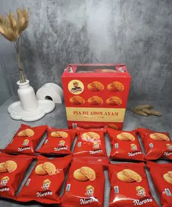 bungkus baru Bakpia Halal Abon Ayam isi banyak kulit tipis, jajanan sehat enak baik sarapan\waktu ngopi/ AbonAyam/ bakpia isian banyak /bakpia kacang hijau / oleh-oleh/ bakpia kekinian / cemilan sehat/ teman ngopi/ cemilan/bakpia/cemilan 10 pcs 1 box