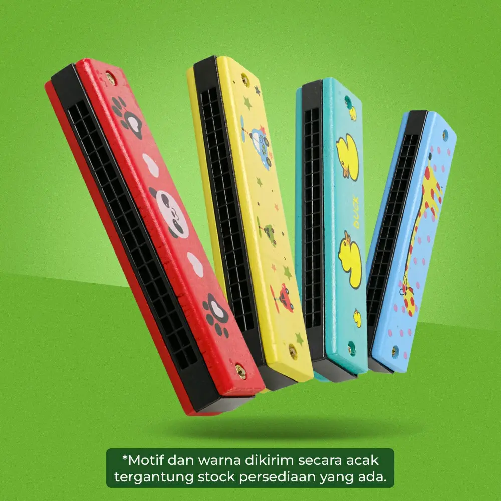 JOKEJOLLy  Alat musik harmonika anak harmonica musiyal Toy 16 Holes - Wmn136