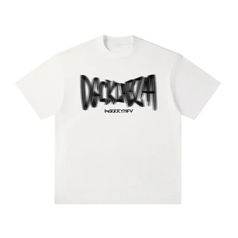 【100% Katun 20s】T-shirt Atasan Baju Kaos Oversize Pria Hitam Dewasa Distro Lengan Pendek Keren Premium Street Style Round Neck C124 Oblong Polos Cowok Santai Sablon Putih 2