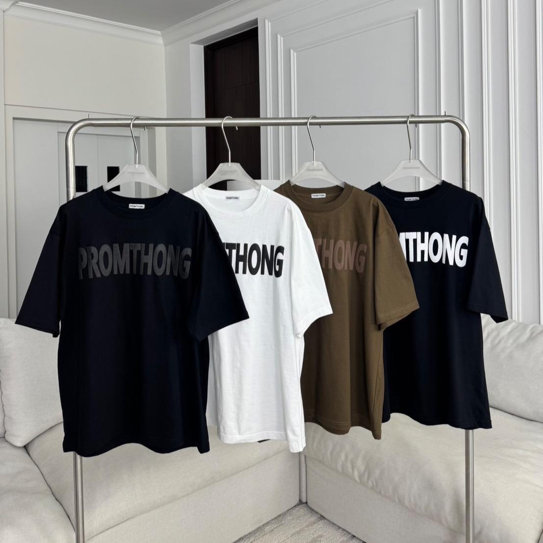 PTOV-2 PREMIUM PROMTHONG Logo  เสื้อยืดโอเวอร์ไซส์