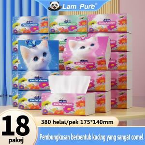 【18 pek】Kertas Tisu Kucing, Pek Ekstra Besar (14.5 * 17.5cm),6840 Keping