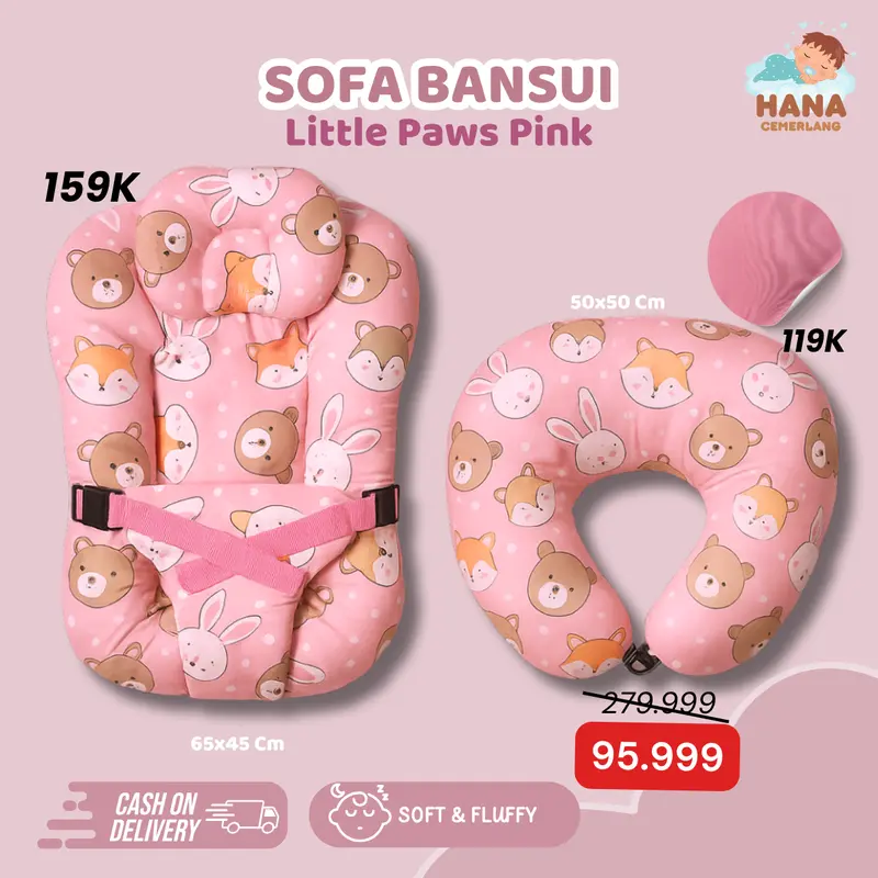 [FREE BANTAL MENYUSUI] Exclusive Sofa Baby Newborn Hanna Cemerlang Official Bayi Tidur Kasur Bayi 7