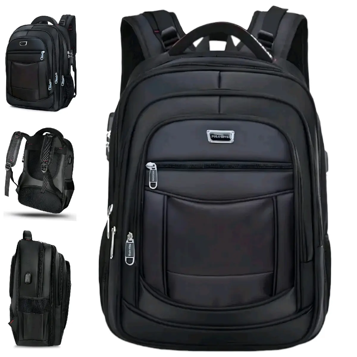 Tas Polo GIVES 18 IN Tas Ransel Kerja Tas sekolah Kunci Usb Port POLO Import