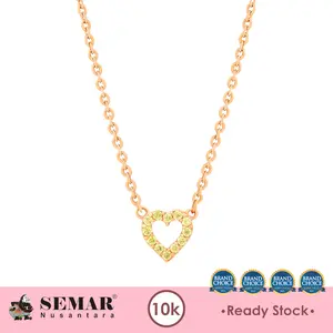 Kalung Emas Lovely Kylea Light Green Gold 10K Semar Nusantara