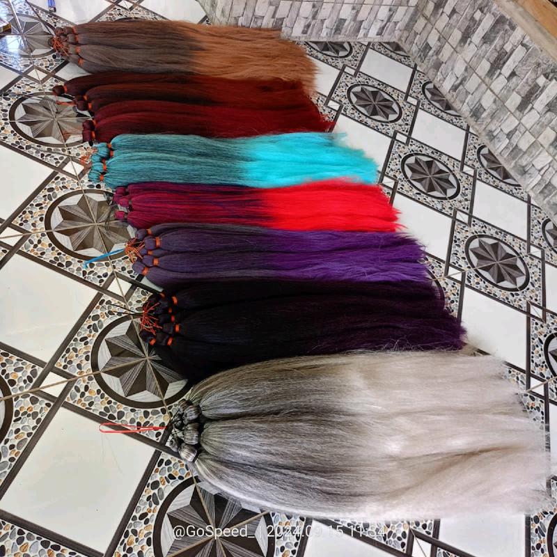 Rambut Cemara Extension Ombre mix 2 warna panjang 80 cm berkualitas halus Extension 0