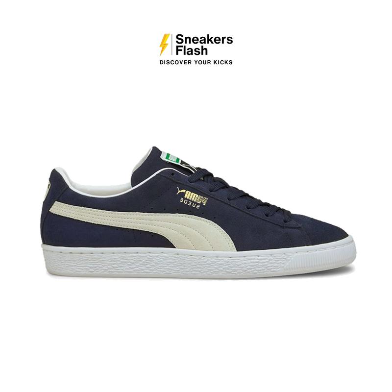 Sepatu Sneakers Pria PUMA SUEDE CLASSIC XXI PEACOAT NAVY WHITE - 37491504 1