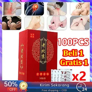 【Beli 1 Gratis 1】50PCS Koyo Kaki Foot Detox Herbal Bau Foot Patch 50pcs Buang Racun Tubuh