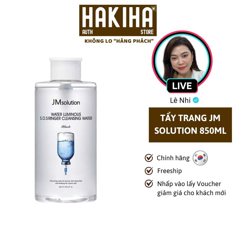   LIVE  Nước Tẩy Trang Cấp Ẩm JM Solution Water Luminous S.O.S Ringer Cleansing Water Aqua 850ml 