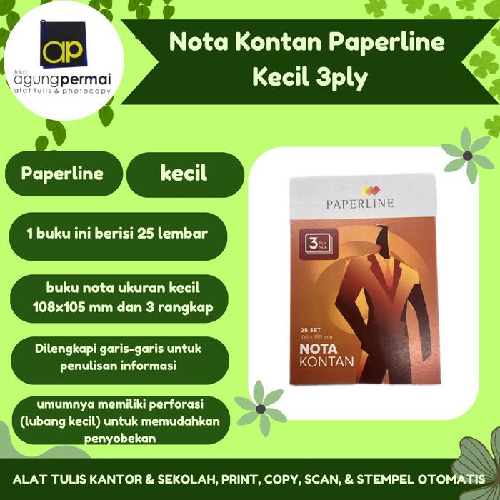 Gambar Buku Nota Kontan Kecil 3 Ply dari Toko Agung Permai Kota Administrasi Jakarta Utara Tokopedia