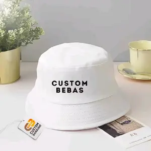 Topi Bucket Cosrum Sablon Peci Premium Custom Bebas untuk Gaya Anda