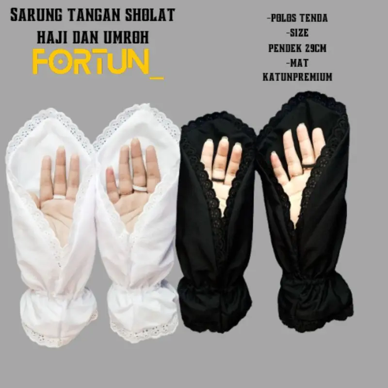 Sarung Tangan Haji Dan Umroh Wanita Muslim Elegan Kulit Gloves