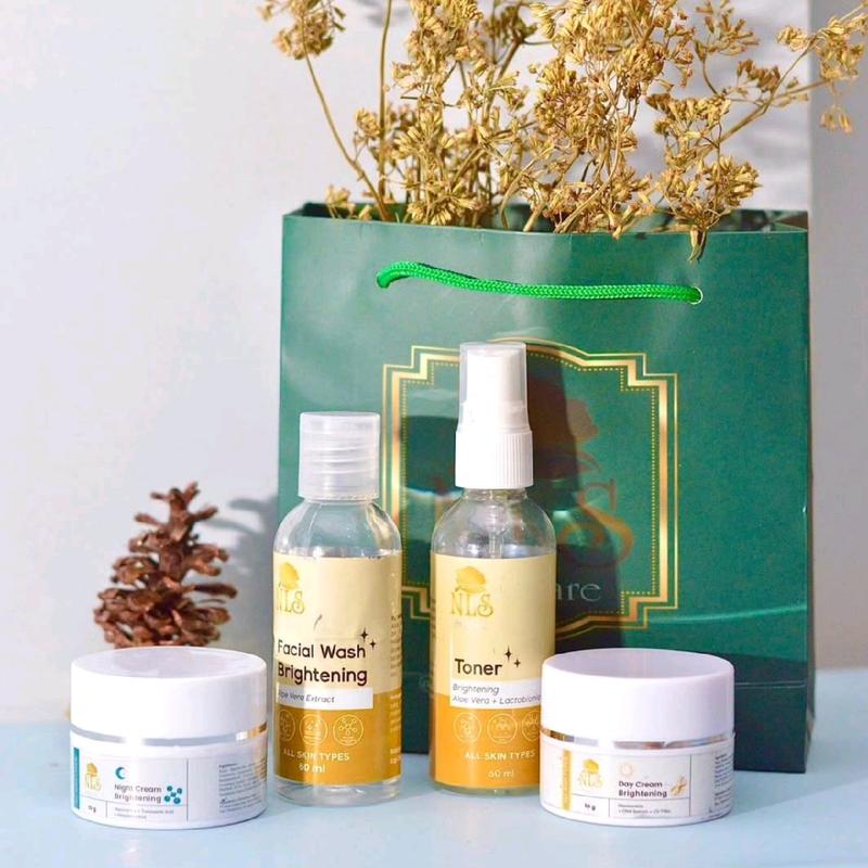 Paket Glowing NLS Skincare BPOM Original NLS Glow Mencerahkan Wajah Kusam Berminyak Flek Hitam Jerawat Penuaan Dini 6