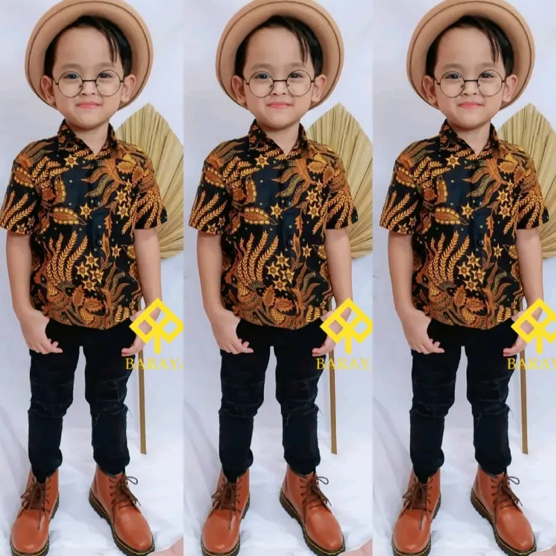 Baju Batik Anak Usia 1 sampai 12 Tahun Batik Anak Laki-laki Terbaru Katun 0