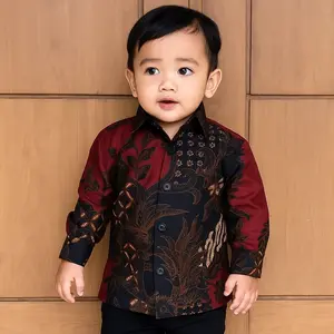 Kemeja Batik Anak Laki Laki Modern Pakaian Batik Fashion Kids Anak Cowok Umur 2-13 tahun Motif Terbaru