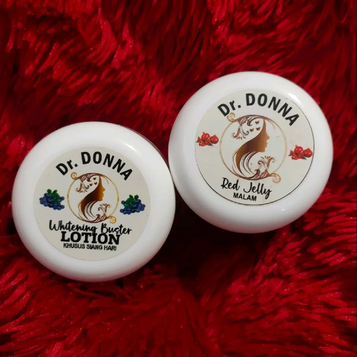 Dr. Donna Paket Bundling Red Jelly Malam & Whitening Boster