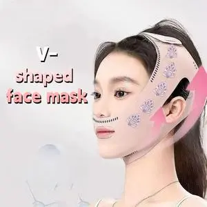 LNINI Topeng V Shape Perawatan Wajah Boleh Guna Semula Mengetatkan Melangsingkan Muka
