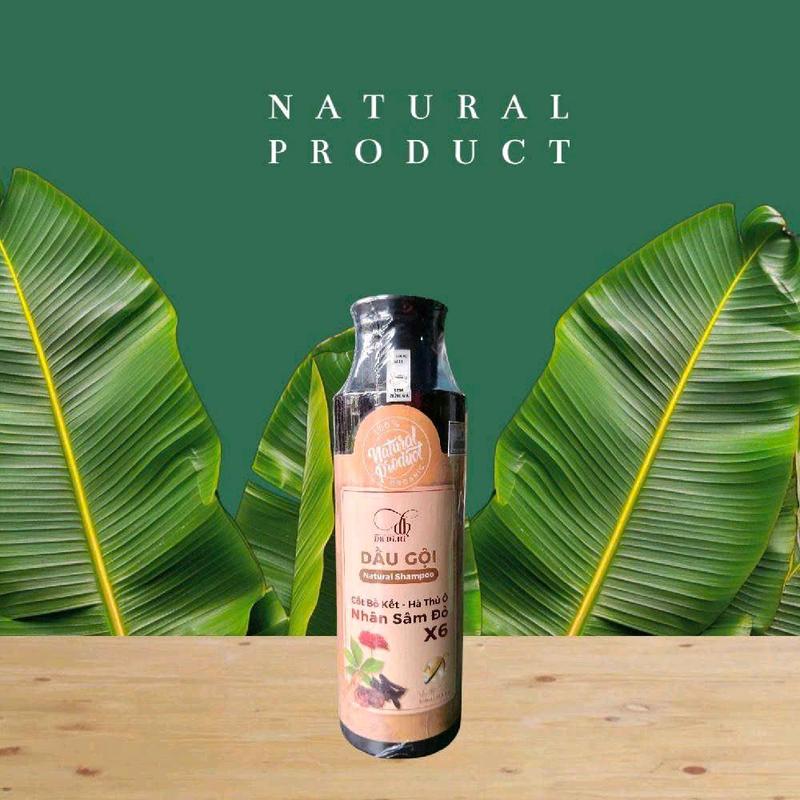  Dầu Gội Thảo Dược Hà Thủ Ô Cốt Bồ Kết Nhân Sâm Đỏ X6 Cải Thiện Rụng Tóc Giúp Tóc Mọc Dày Hơn Không Silicon Paraben Sulphate 