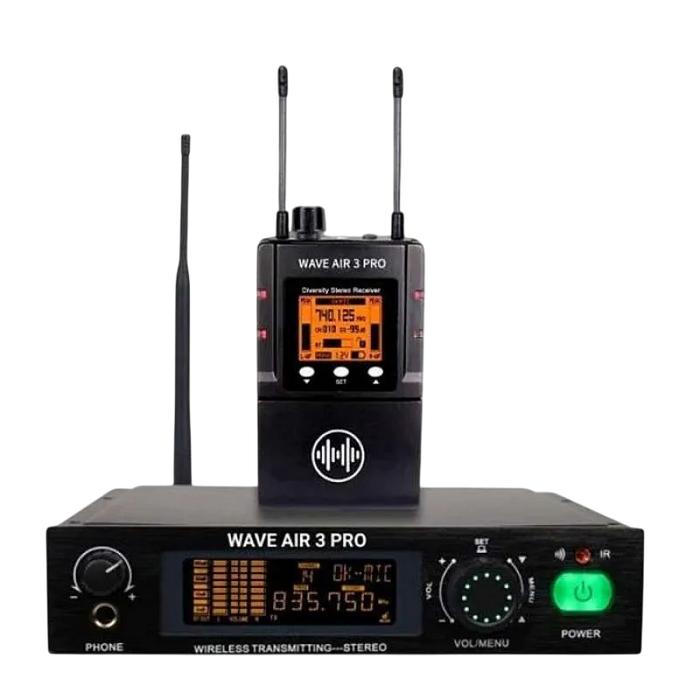 Gambar WAVE AUDIO WAVE AIR 3 PRO WIRELESS IEM IN EAR MONITOR SYSTEM BMJ - Full Set (TX RX) dari Bandar Musik Jakarta BMJ Kota Administrasi Jakarta Pusat 4 Tokopedia