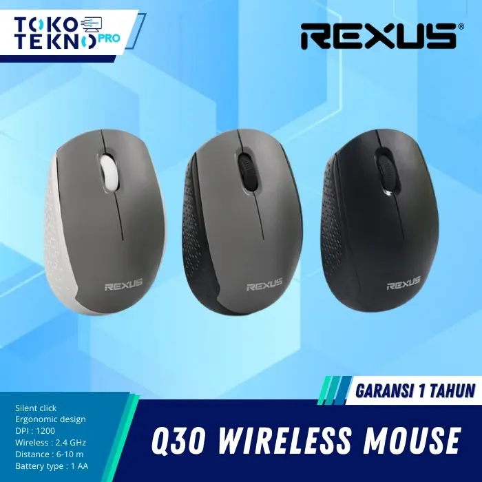 Rexus Q30 Wireless Office Mouse Garansi Resmi 0